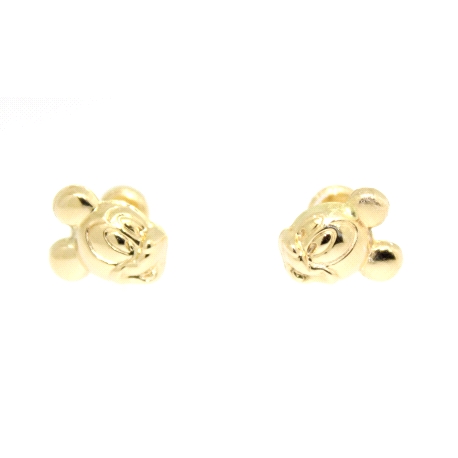 PENDIENTES MICKEY EN ORO DE 18 KT