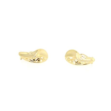 PENDIENTES EN ORO 18K CON CIERRE OMEGA