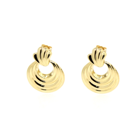 PENDIENTES EN ORO 18K CON CIERRE DE PRESION