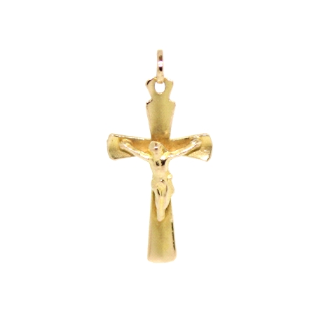 COLGANTE CRUZ CON CRISTO EN ORO DE 18 KT