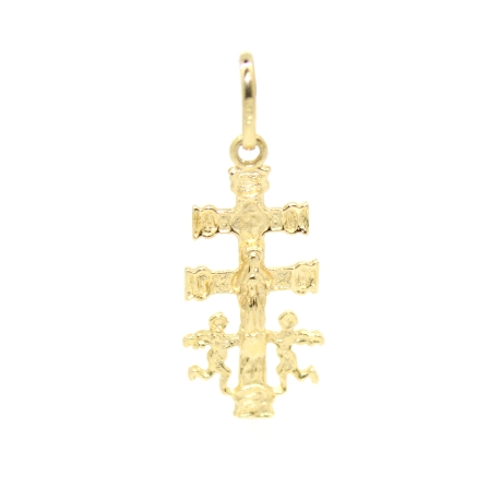 CRUZ DE CARAVACA EN ORO DE 18 KT