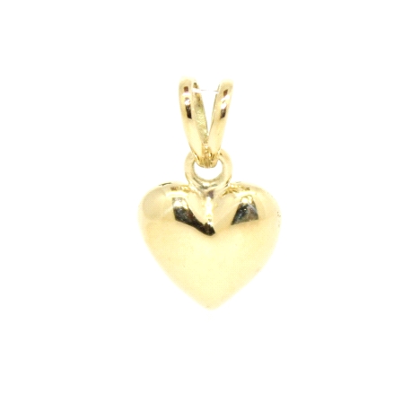 COLGANTE CORAZON EN ORO DE 18 KT