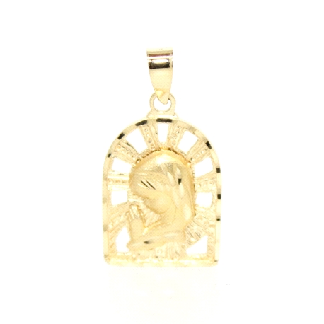 COLGANTE VIRGEN NIÑA EN ORO DE 18 KT