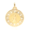 COLGANTE DEL HOROSCOPO VIRGO EN ORO MATE Y BRILLO 18K