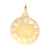 COLGANTE DEL HOROSCOPO SAGITARIO EN ORO MATE Y BRILLO 18K