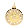 COLGANTE DEL HOROSCOPO CANCER EN ORO MATE Y BRILLO 18K