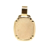 COLGANTE CHAPA PARA GRABACION EN ORO MATE Y BRILLO 18k