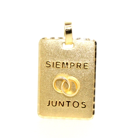 MEDALLA DEL AMOR SIEMPRE JUNTOS EN ORO 18K