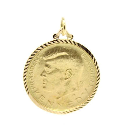 MEDALLA DEL PRESIDENTE JOHN F. KENNEDY EN ORO 18K