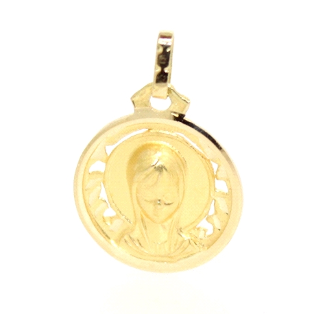 MEDALLA DE LA VIRGEN NIÑA EN ORO 18K