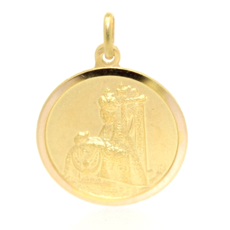 MEDALLA DE LA VIRGEN DE LAS ANGUSTIAS EN ORO 18K