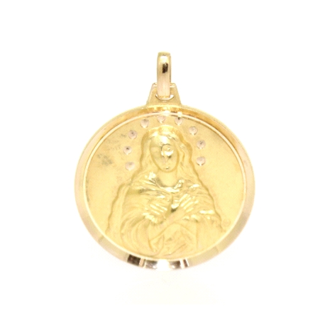 MEDALLA VIRGEN DE LA INMACULADA CONCEPCION EN ORO 18K