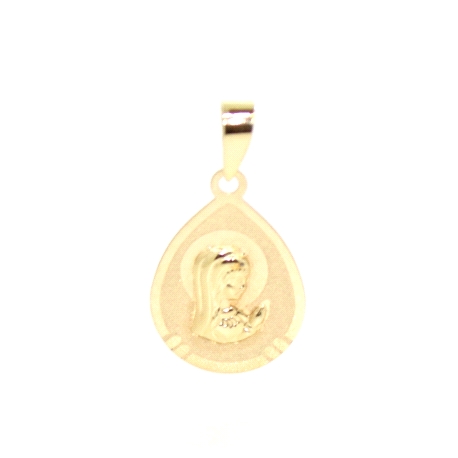 MEDALLA VIRGEN NIÑA EN ORO 18K