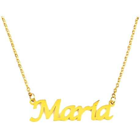 GARGANTILLA ORO 18K CON 5 LETRAS