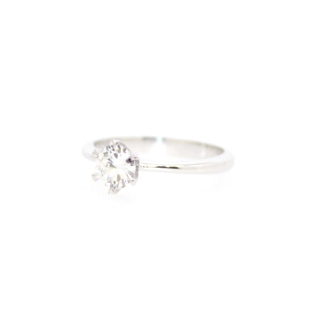 SOLITARIO BODES EN ORO  BLANCO CON BRILLANTE DE 0.51 CT