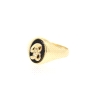 ANILLO SELLO CON LETRA 'B' EN ORO CON ONIX