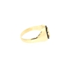 ANILLO SELLO CON LETRA 'B' EN ORO CON ONIX