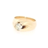 SOLITARIO EN ORO DE 14 KT CON DIAMANTE DE 0.77 CT