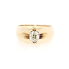 SOLITARIO EN ORO DE 14 KT CON DIAMANTE DE 0.77 CT