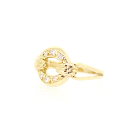 ANILLO EN ORO CON 0.15 CT EN BRILLANTES