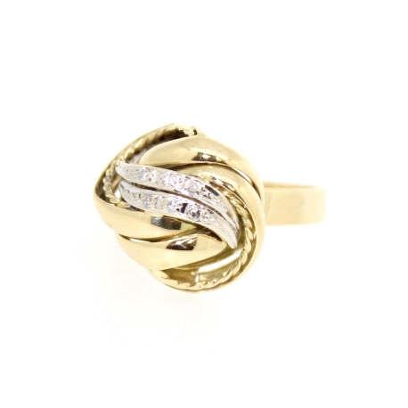 ANILLO EN ORO CON 0.09 CT EN DIAMANTES