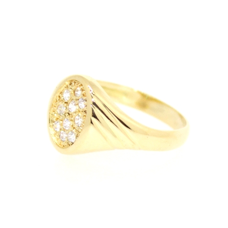 ANILLO EN ORO CON CIRCONITAS