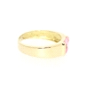 ANILLO EN ORO CON ZAFIRO ROSADO