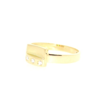 ANILLO EN ORO CON CIRCONITAS