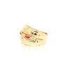 ANILLO EN ORO CON RUBIES Y CIRCONITAS