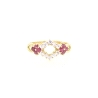 ANILLO EN ORO CON RUBIES Y CIRCONITAS