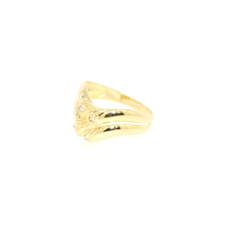 ANILLO EN ORO CON CIRCONITAS