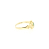 ANILLO EN ORO CON ESMERALDA Y CIRCONITAS