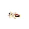 ANILLO EN ORO CON RUBIES, ZAFIROS Y CIRCONITAS