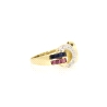 ANILLO EN ORO CON RUBIES, ZAFIROS Y CIRCONITAS