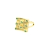 ANILLO EN ORO CON ESMERALDAS