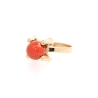 ANILLO EN ORO CON CORAL