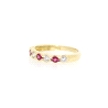 ANILLO EN ORO CON RUBIES Y CIRCONITAS