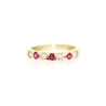 ANILLO EN ORO CON RUBIES Y CIRCONITAS