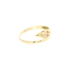 ANILLO DELFIN EN ORO CON RUBIS Y CIRCONITA