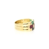 ANILLO EN ORO CON ZAFIROS, RUBIES Y ESMERALDAS