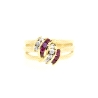 ANILLO EN ORO CON RUBIES Y CIRCONITAS