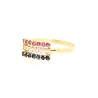 ANILLO EN ORO 18K CON RUBIES, ZAFIROS Y CIRCONITAS