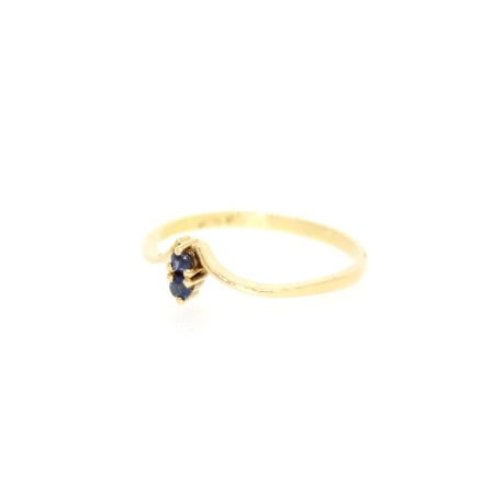 ANILLO EN ORO 18K CON ZAFIROS