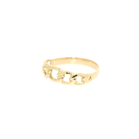 ANILLO MODELO BARBADO EN ORO DE 14 KT