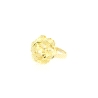 ANILLO MODELO FLOR EN ORO MATE Y BRILLO