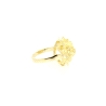 ANILLO MODELO FLOR EN ORO MATE Y BRILLO