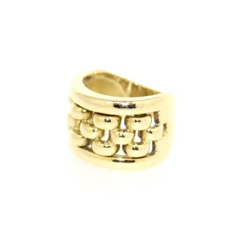 ANILLO MODELO CADENETA EN ORO DE 18 KT