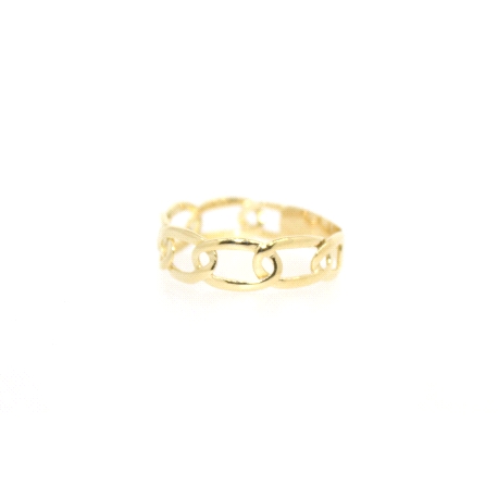 ANILLO MODELO BILBAO EN ORO DE 18 KT