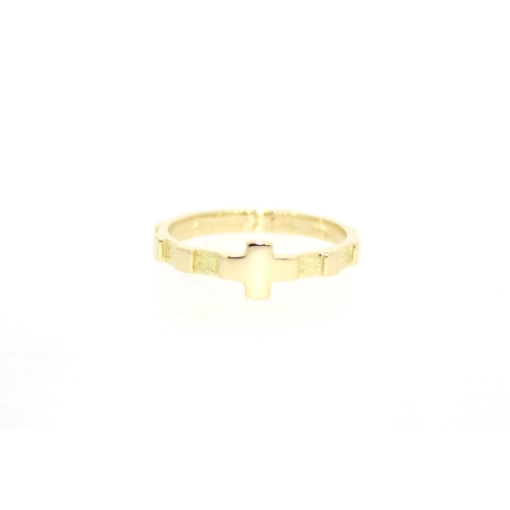 ANILLO CRUZ EN ORO DE 18 KT