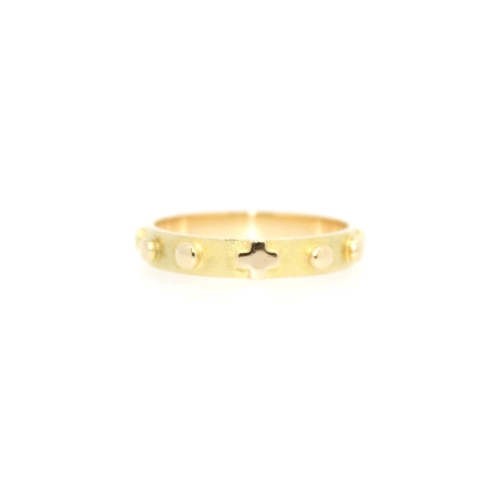 ANILLO CRUCES EN ORO DE 18 KT